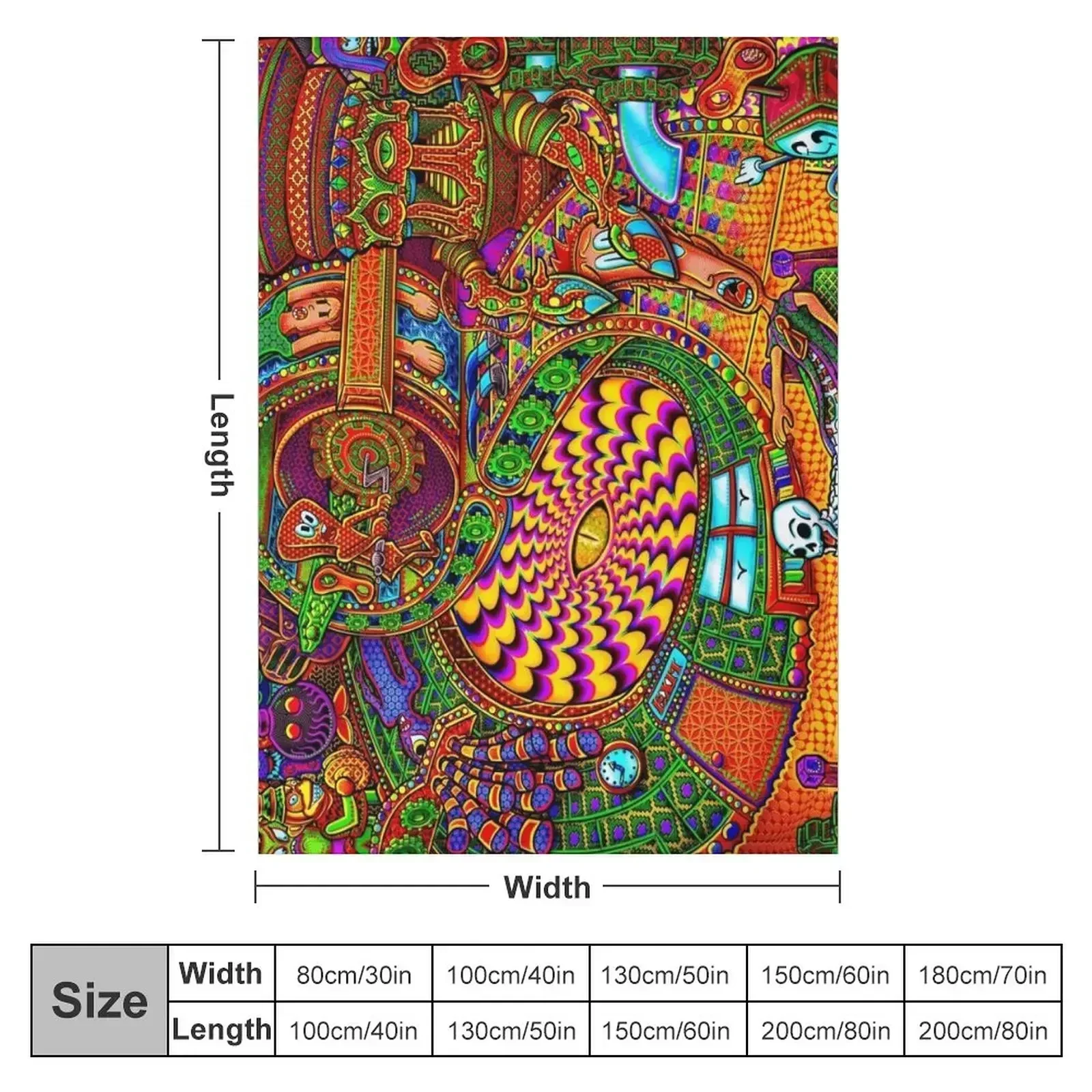 Carnival of the Abyss Throw Blanket Designers Luxury St Blankets