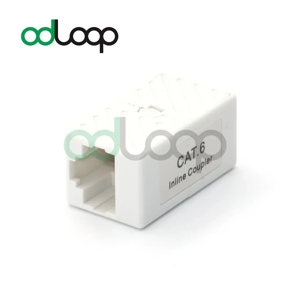 ODLOOP 5-PACK CAT6 Keystone Jack Inline Coupler RJ45 8P8C Connector 10Gbps for Ethernet LAN Cable Extender Adapter