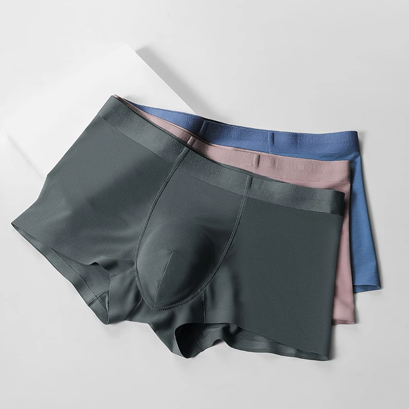 

5PCS Modale men's underwear men mulberry silk anti-bacterial crotched boxers sport comfortable breathable boxer shorts