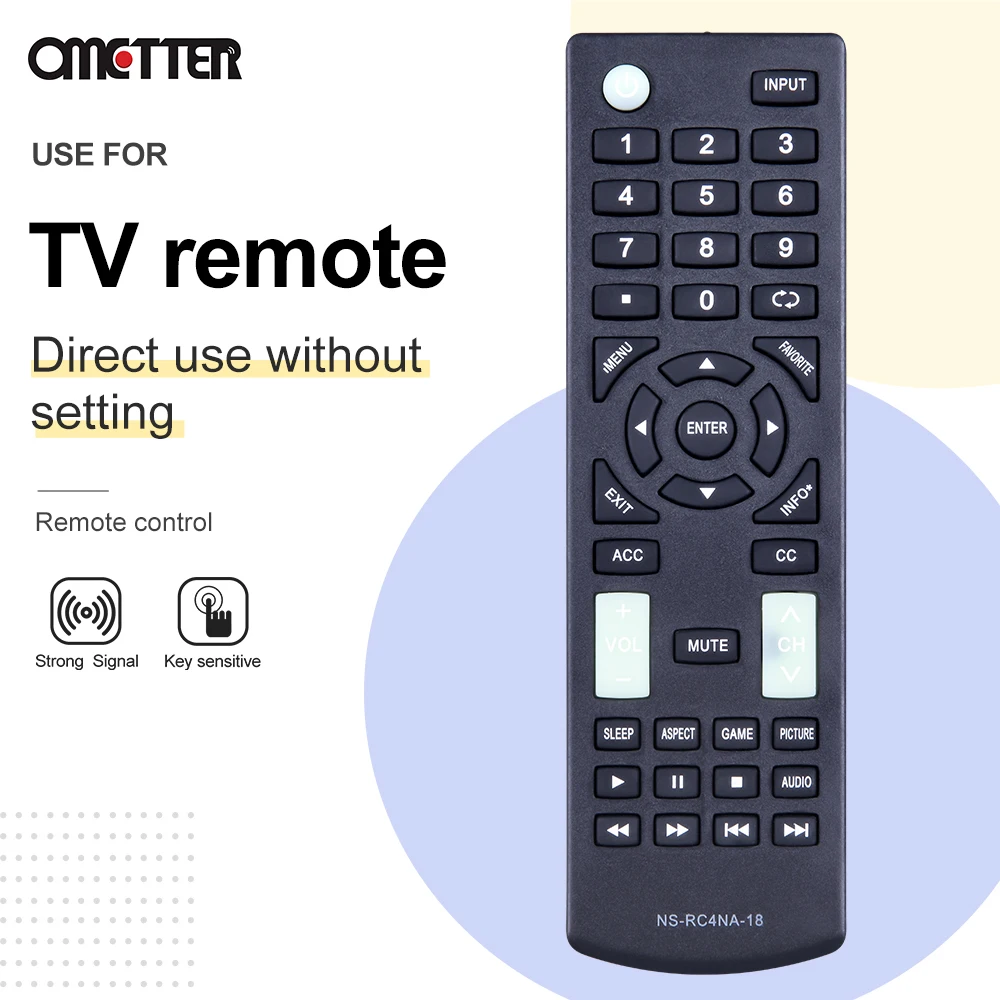 NS-RC4NA-18 جديد لشارة التلفزيون التحكم عن بعد NSRC4NA16 NSRC4NA17 NSRC4NA18 NS-22D420NA18 Fernbedienung