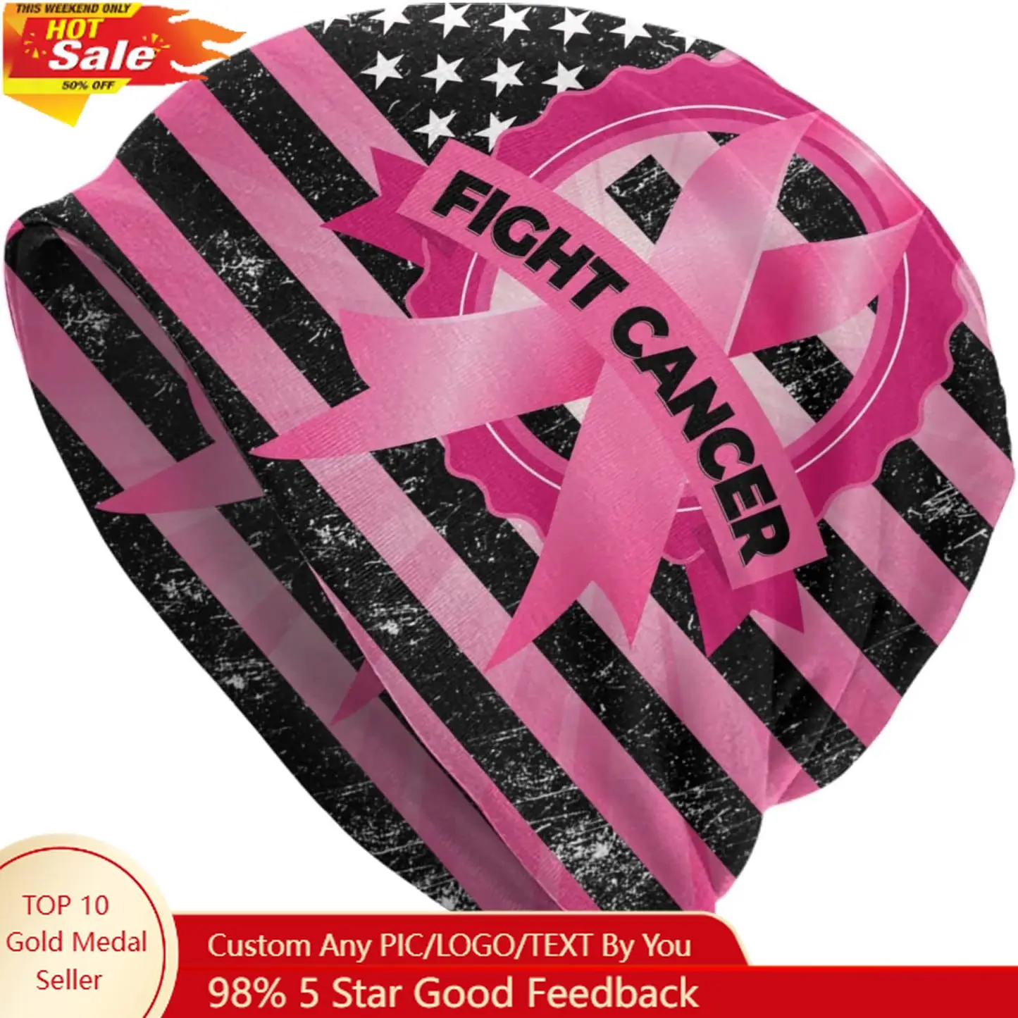 

Baggy Slouchy Beanie Chemo Hat Cancer Headwear Knitted Hats Scarf Nightcap for Women Men