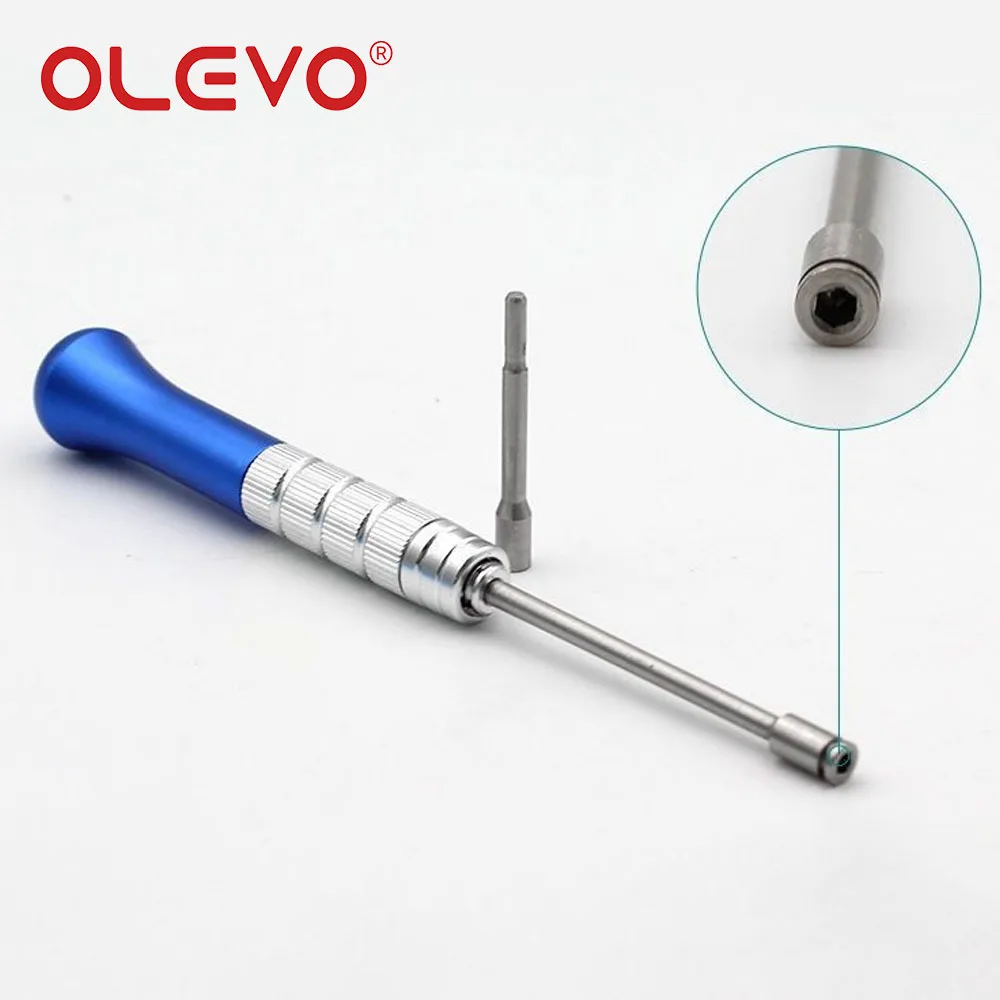 OLEVO Dental Orthodontic Implant Micro Screwdriver Titanium Dentistry Mini Screw Driver Handle Self-Drilling Tools Ortho Lab