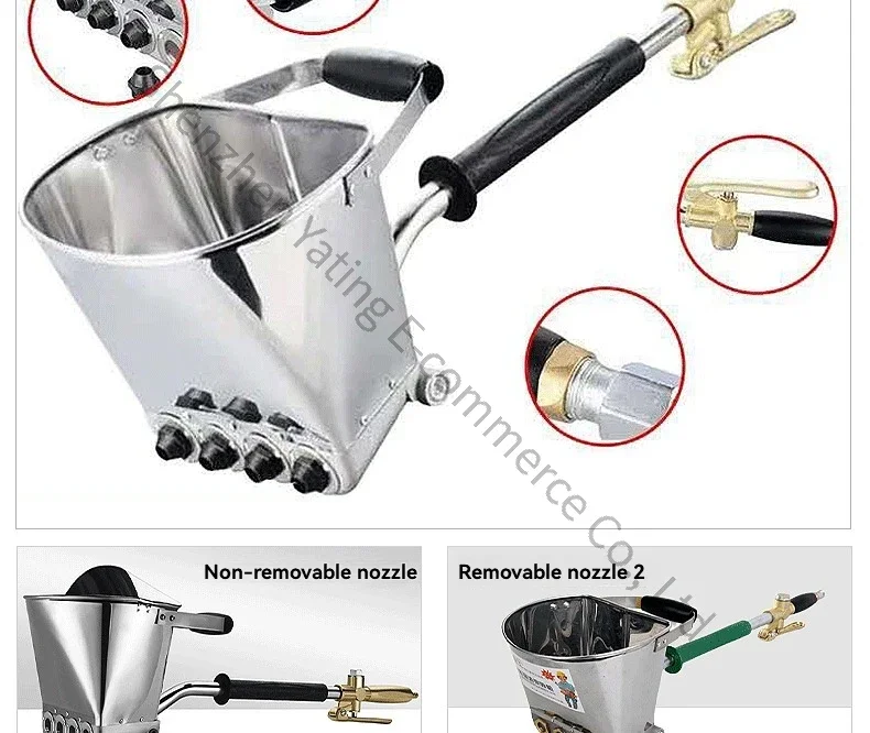 

2026　Cement Mortar Spray Gun, Pneumatic Tools For Interior And Exterior Walls, Spray Gun, Cement Mortar Spraying Machine