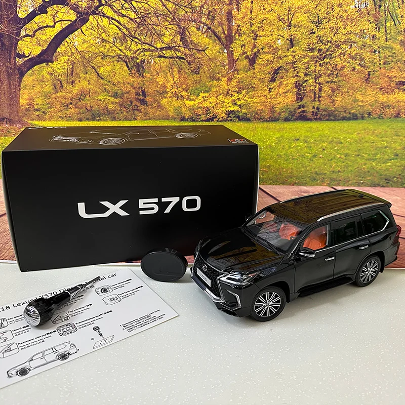 Lcd escala 1:18 Lexus Lx570 todoterreno Suv modelo completamente abierto simulación aleación Micro-fundido juguetes personalizados para niños colección regalo