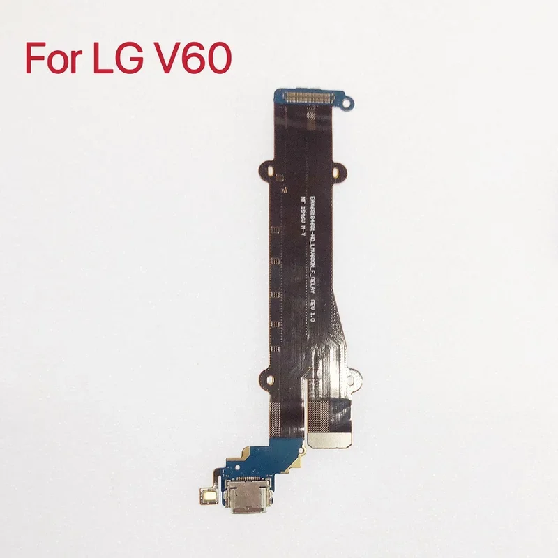 USB شحن ميناء موصل مجلس ل LG V60 ThinQ 5G شحن موصل فليكس كابل إصلاح أجزاء