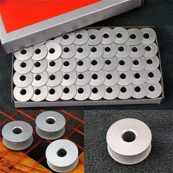 10/20pcs Aluminum Bobbins for Sewing Machines, Stainless Steel Thread Spools, Industrial Flat Car, Sewing Machine Thread Core