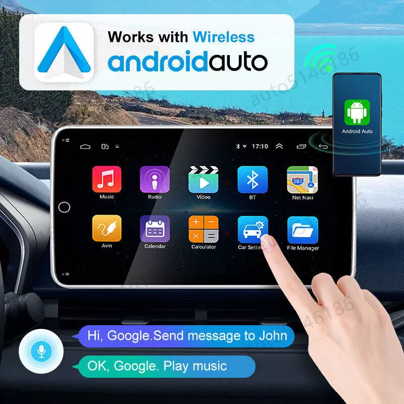 Radio Estéreo con GPS para coche, reproductor con pantalla táctil giratoria, 10,1 pulgadas, Android, Carplay, Navi, Wifi