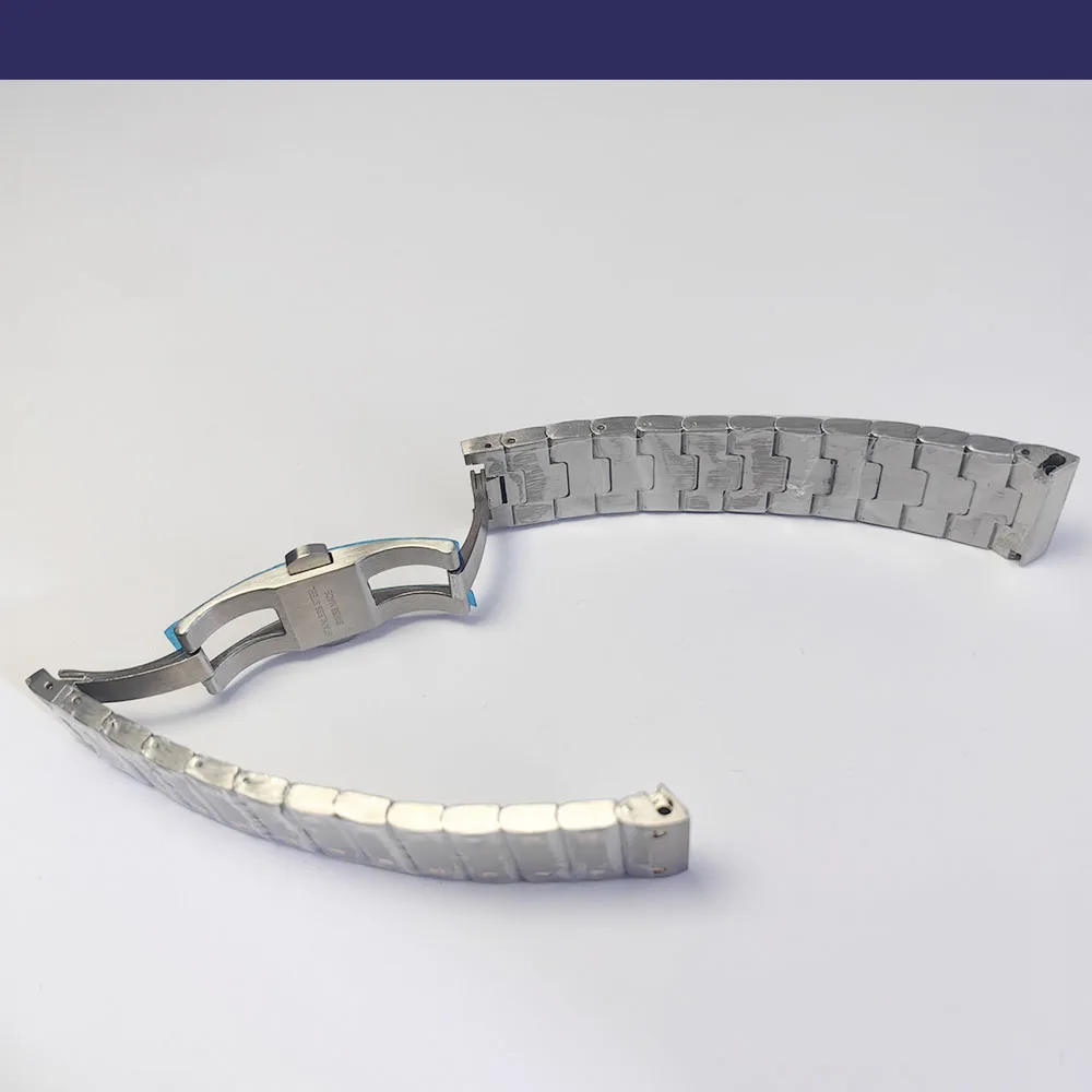 21 MM Einzelne Edelstahl Armband Flache Schnittstelle Für Die Neue Fashion Square Uhr Fall Armband Reparatur Ersatzteile