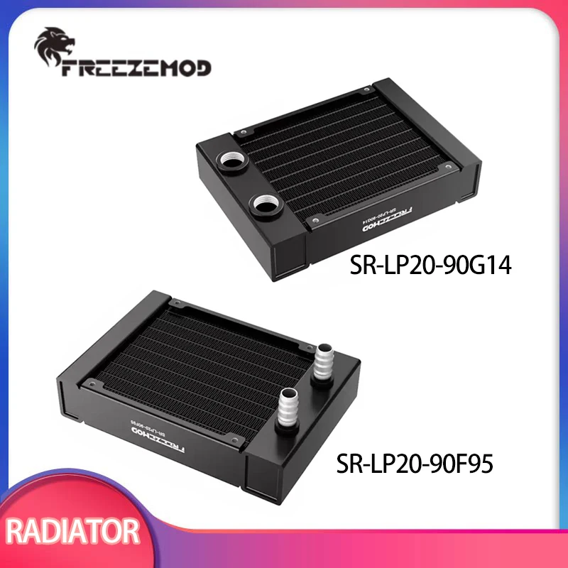 FREEZEMOD Aluminum Radiator Pagoda Thread Mouth Small Liquid Cooling Medical Printing Laser for 90mm Fan Installation SR-LP20-90