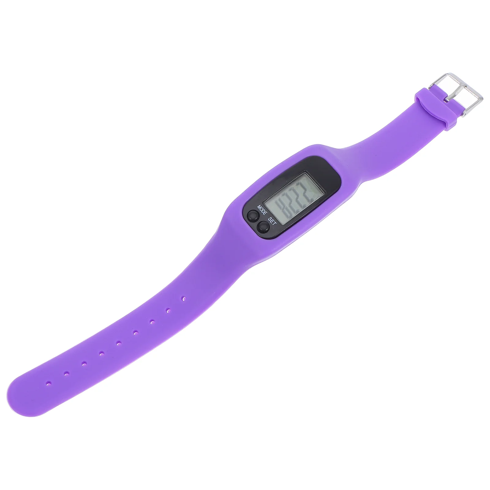 LED Multi Function Pedometer Watch Calorie Monitoring Electronic Watch Purple pedometer watch