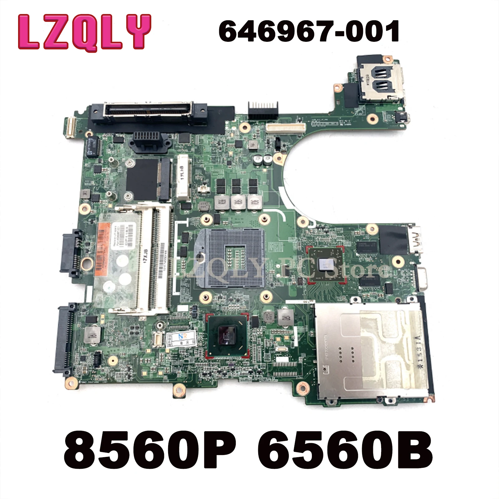 

LZQLY For HP EliteBook 8560P 6560B 646967-001 Laptop Motherboard Mainboard QM67 DDR3 HD 6470M Full Test