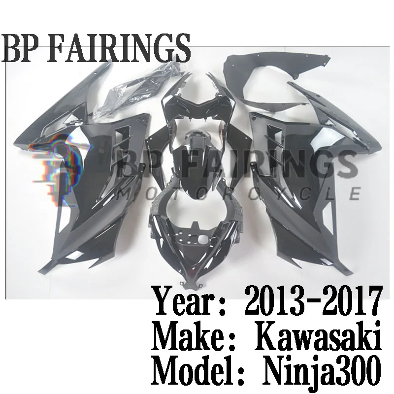 New ABS Injection Molding Fairings Kits Fit For Ninja300 EX300 ZX-3R ZX3R 2013 2014 2015 2016 2017 Bodywork Set Bright Black