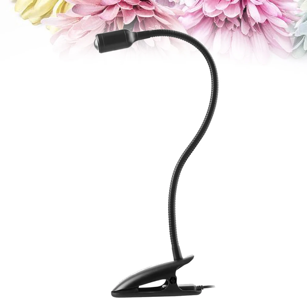 

3W Led Clamp Lamp Eye-Caring Flexible Neck Bedside Light Rotatable Book Light For Reading Makeup Study Classroom Black