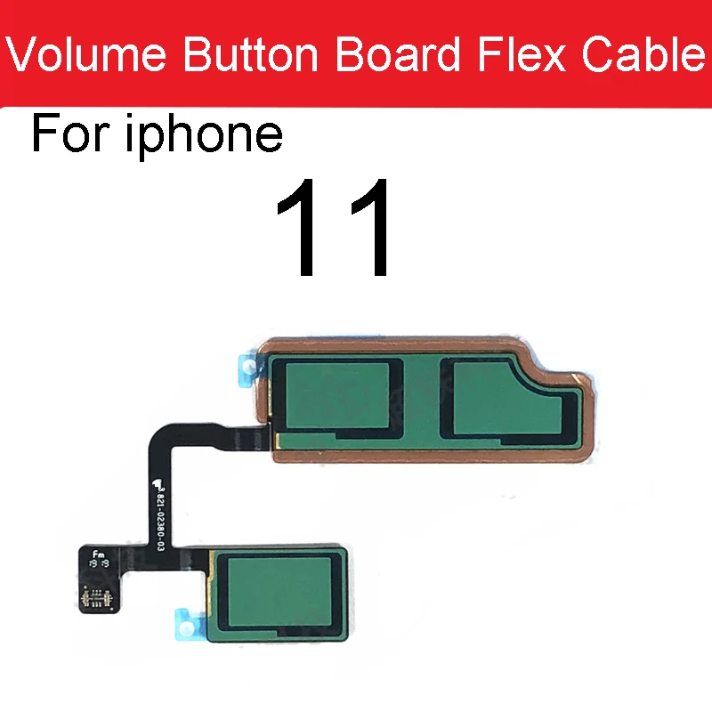 Up/ Down Volume Side Button Key Flex Cable Ribbon With Board For iPhone 11 A2111 A2221 A2223 Replacement Parts