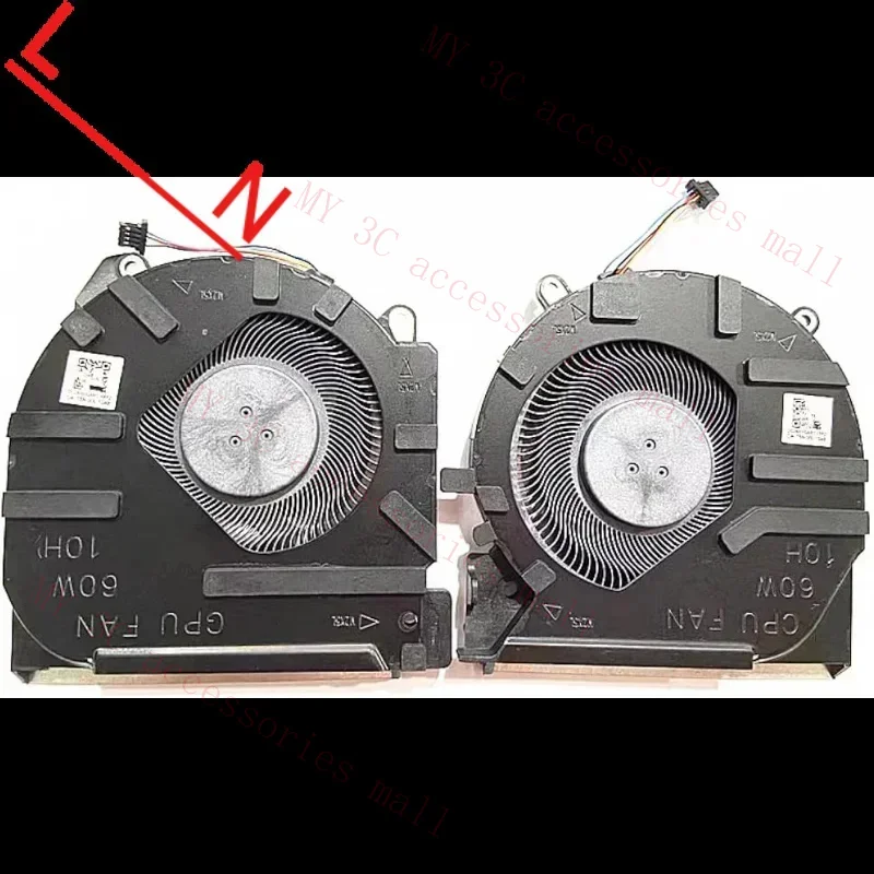 CPU GPU Cooling Fan Compatible for HP Victus 16-D 16-E 16-e0011ns TPN-Q263 TPN-Q264 M75721-001 M75723-001 Quiet Cooler Fan (60W)