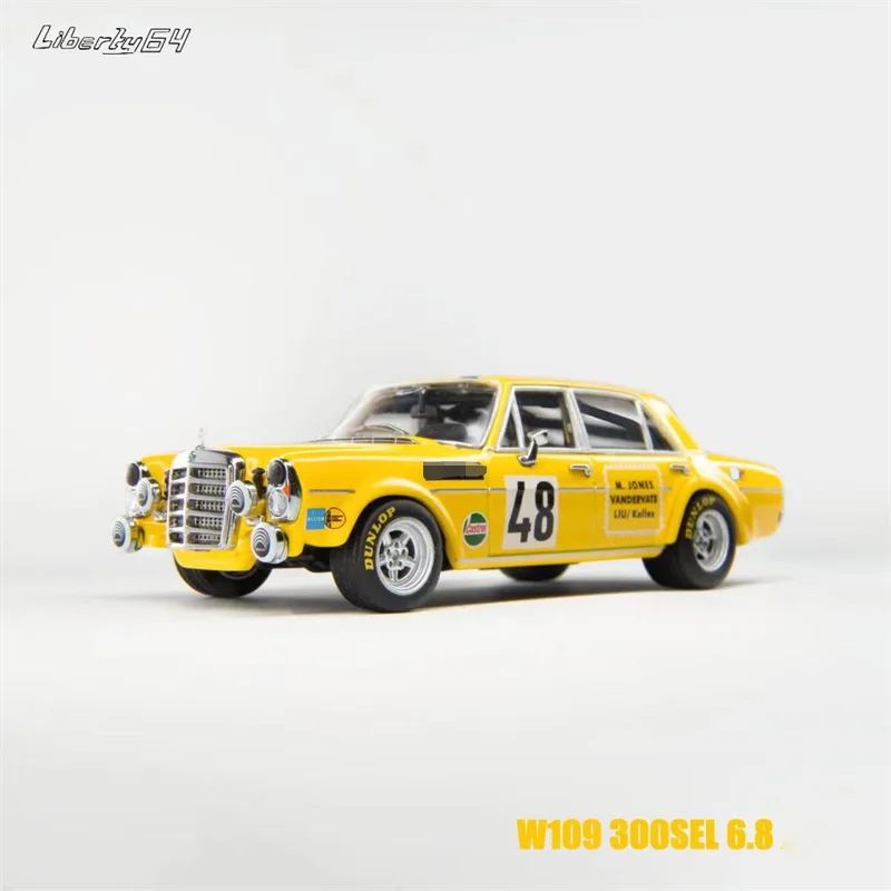 

Liberty64 1:64 MB W109 300 SEL 6.8 Yellow Pig #48 ordinary Diecast Model Car