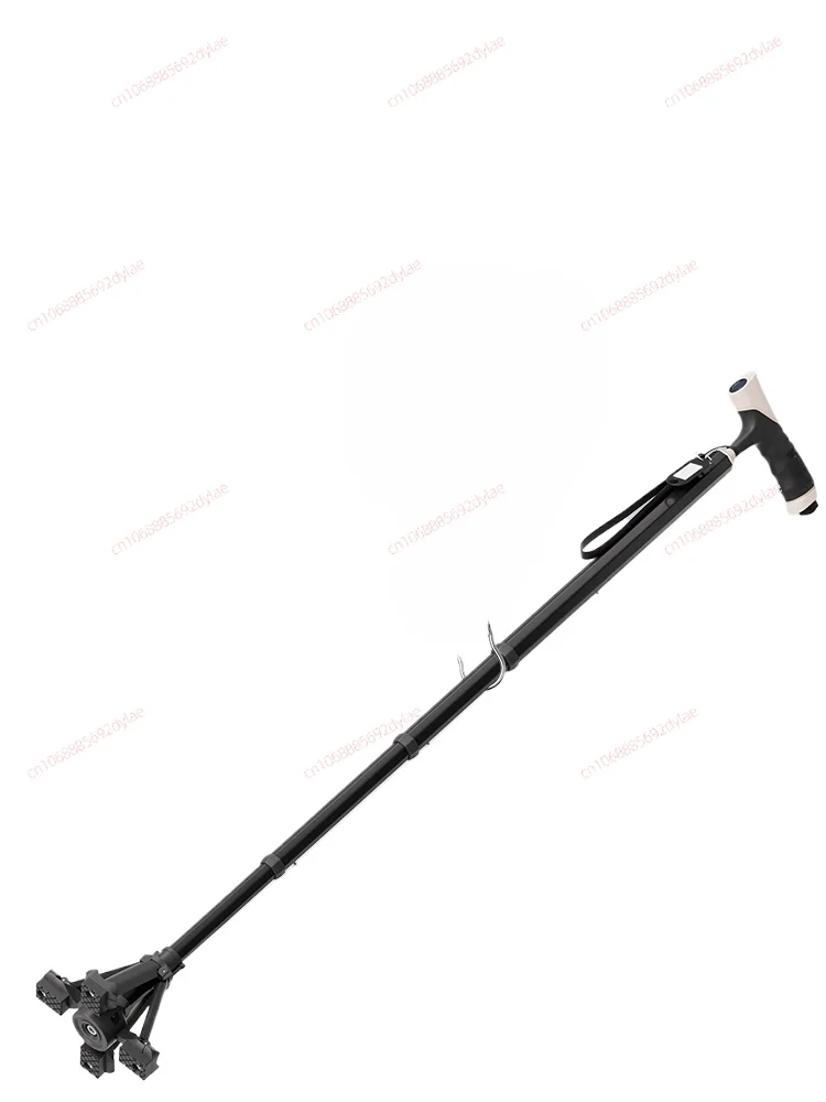 Medical Cane for The Elderly, Anti Slip Four Corner Lightweight Telescopic Cane, Walking Aid for The Elderly