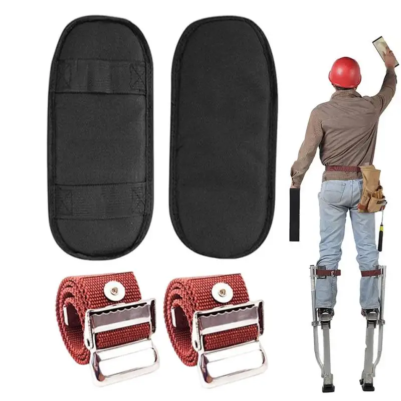 Stilt Pads Drywall Adjustable Stilt Leg Straps Adjustable Safety Equipment Nylon Tool Construction Use For Wiring Painting Home