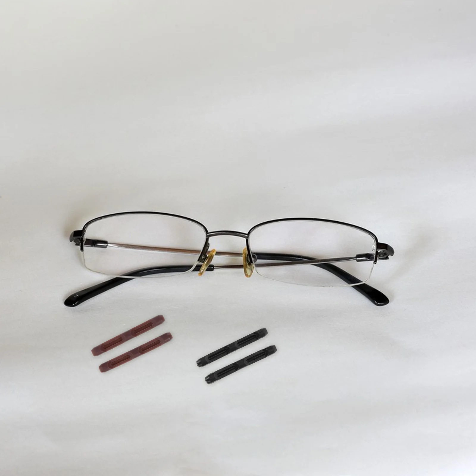 Silicone Eyeglass Temple Tips Anti-Slip For Sunglasses Metal Frames Replacement Grips Cushions Scratch