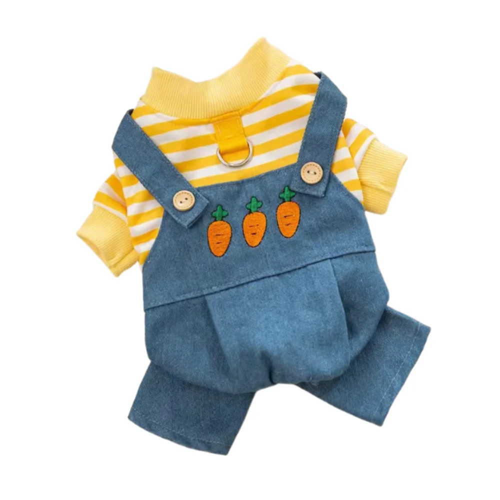 

Pet T-Shirt Cute Dog Jumpsuit Cartoon Towable Puppy Outfit Fashion Breathable Dog Sweatshirt Cosplay Party