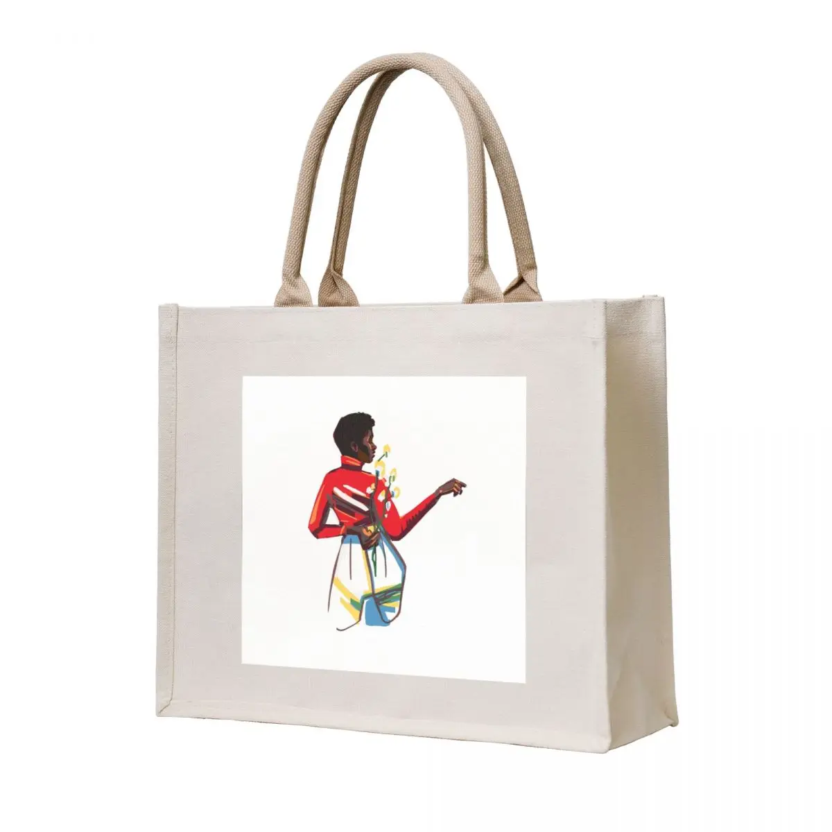 

Hand-Drawn Woman with Flowers Tote Bag tote bag men Women's shopper shoping bag tote canvas