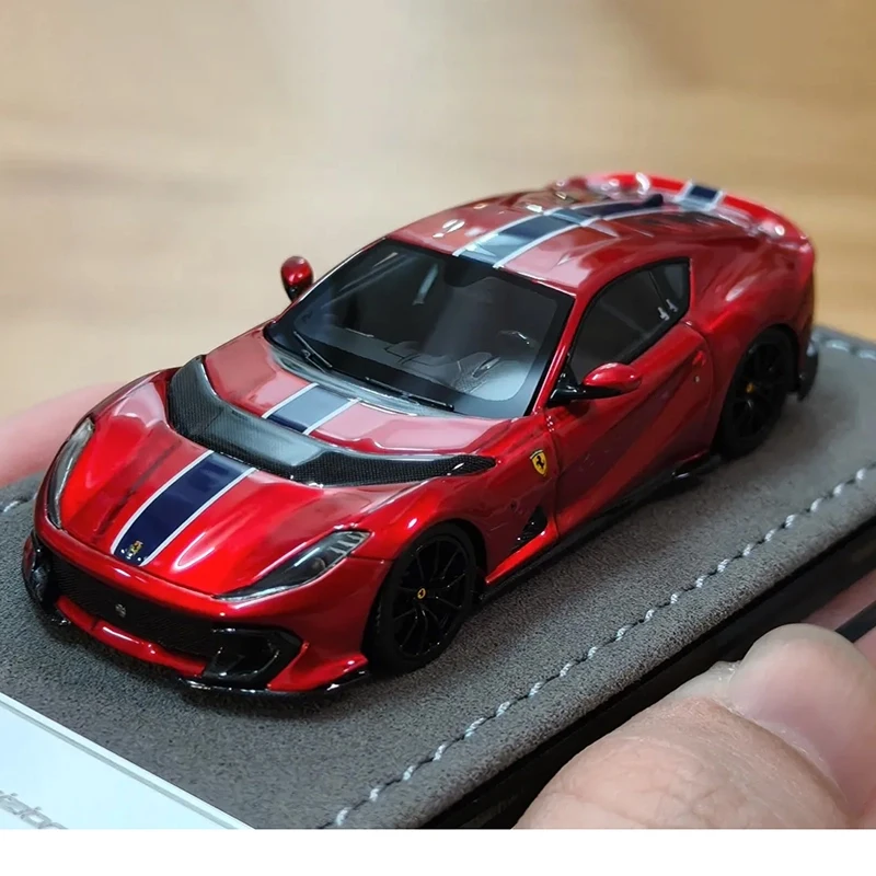 No Original Box HH Diecast 1:64 Ferrari 812 C Model Car Ferrari 812 C Rosso F1 2007 Alloy Collectible Model Gift