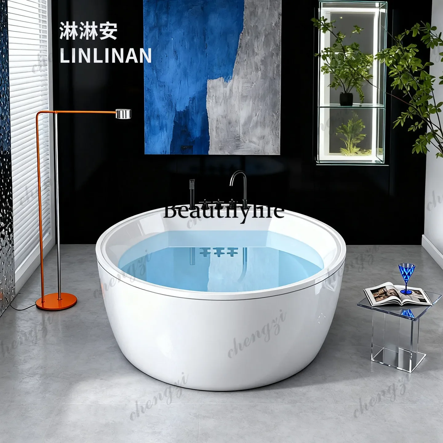 Surf Massage Smart Constant Temperature Acrylic Independent Seamless Round Adult Hotel Hotel
