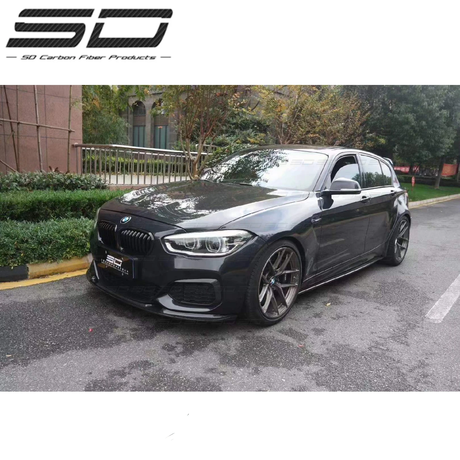 High Quality 3D Style Dry Carbon  Fiber Body kits Car Accessory For B-MW 1 Series F20