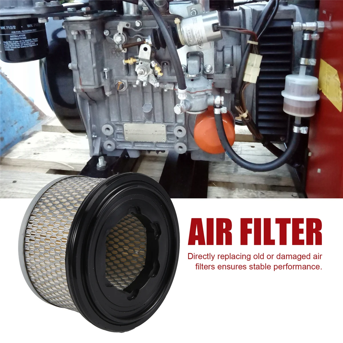 น้ํายาล้างไส้กรองอากาศ, ไส้กรองอากาศ ED 2175306 S การเปลี่ยนอุปกรณ์เสริมสําหรับรถยนต์สําหรับ Lombardini 15LD440B1 15LD225 15LD350 15LD400