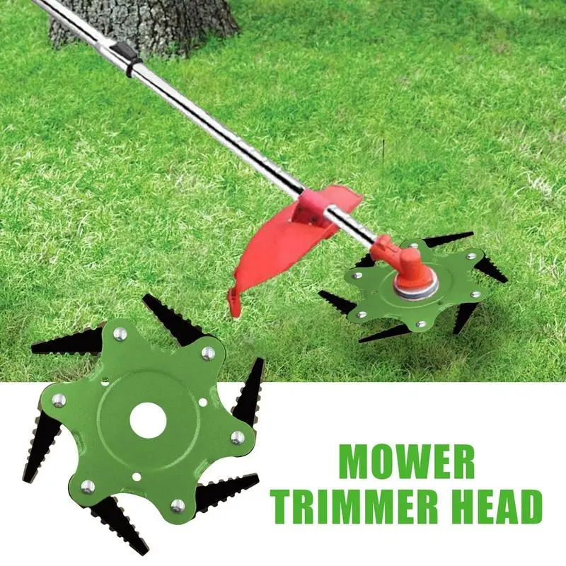 

Lawn Trimmer Head Rotary Brush Cutter Replacement Steel Head Lawn Mower Attachment Gardening Accessories for Trimming Branches