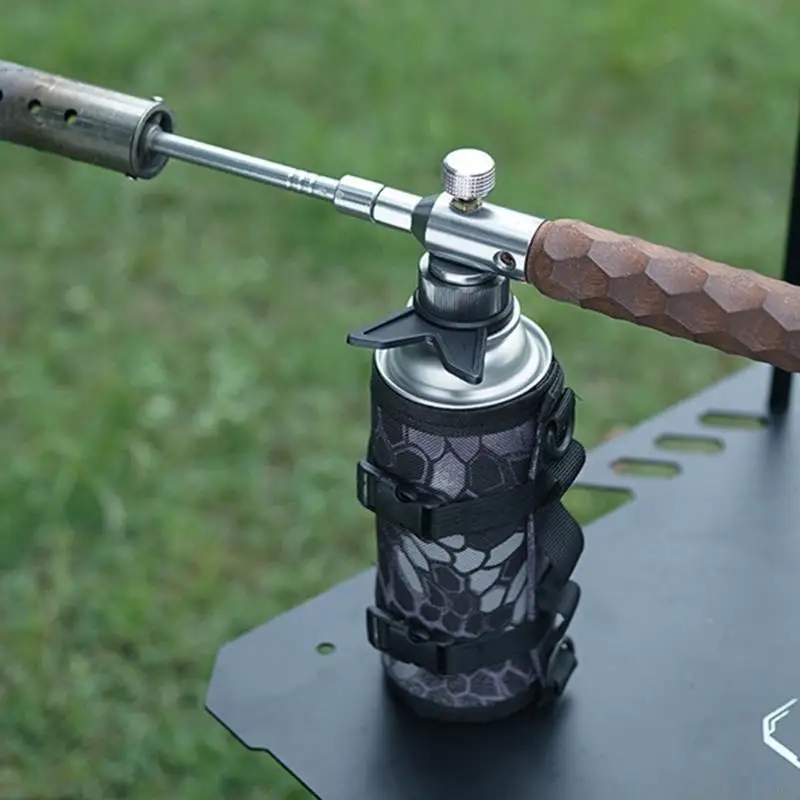 U2JB Gas Tanks Adapter with Fixed Bracket Camping Gas Stove Conversion Head Gas Tanks Self-Locking Conversion Stove Head