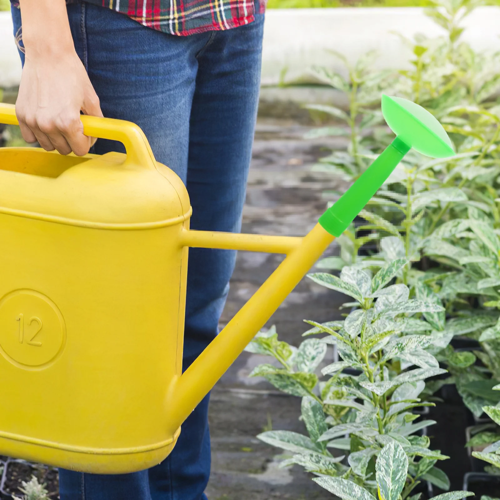 

2Pcs Sprinkler Head for Watering Can 2.6mm Inner Diameter Fit 7L-10L Cans Detachable Rod Even Water Distribution Plastic Bottle