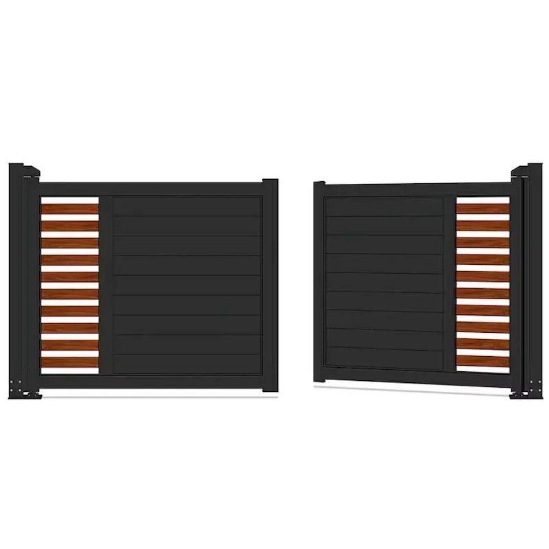 Aluminum Motorized Garden Security Railing Custom Design Black Finish Durable for Home Villa