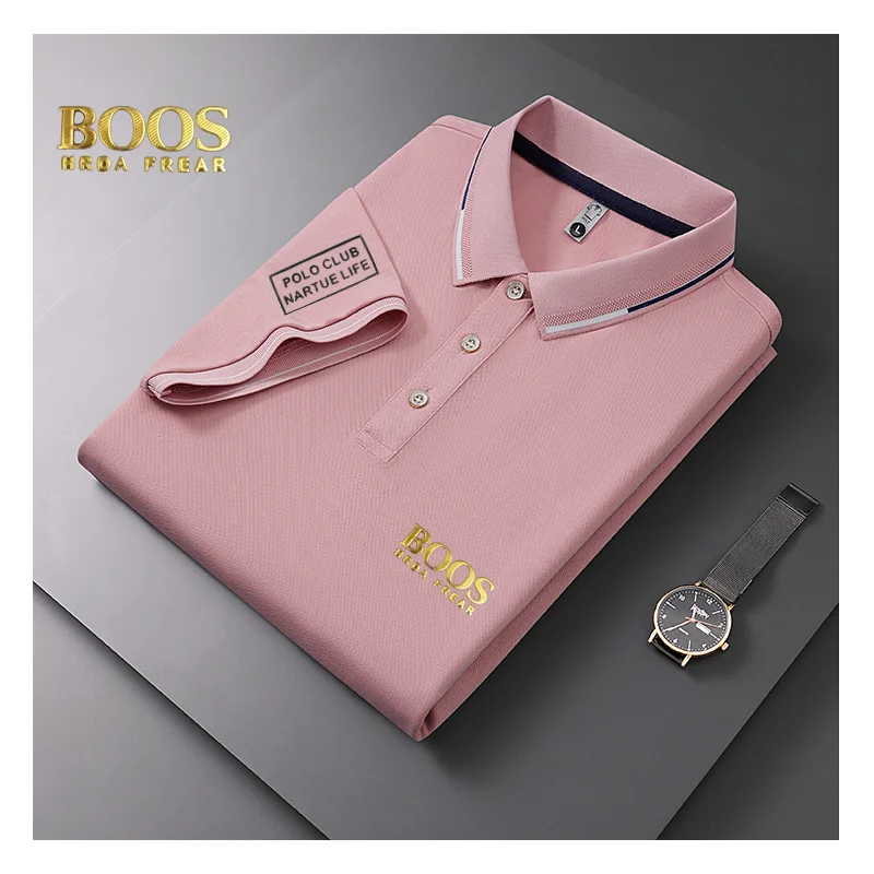 

Рубашка-поло, однотонный воротник, футболка с рукавом пять четвертей, быстросохнущая ткань, 8 цветов