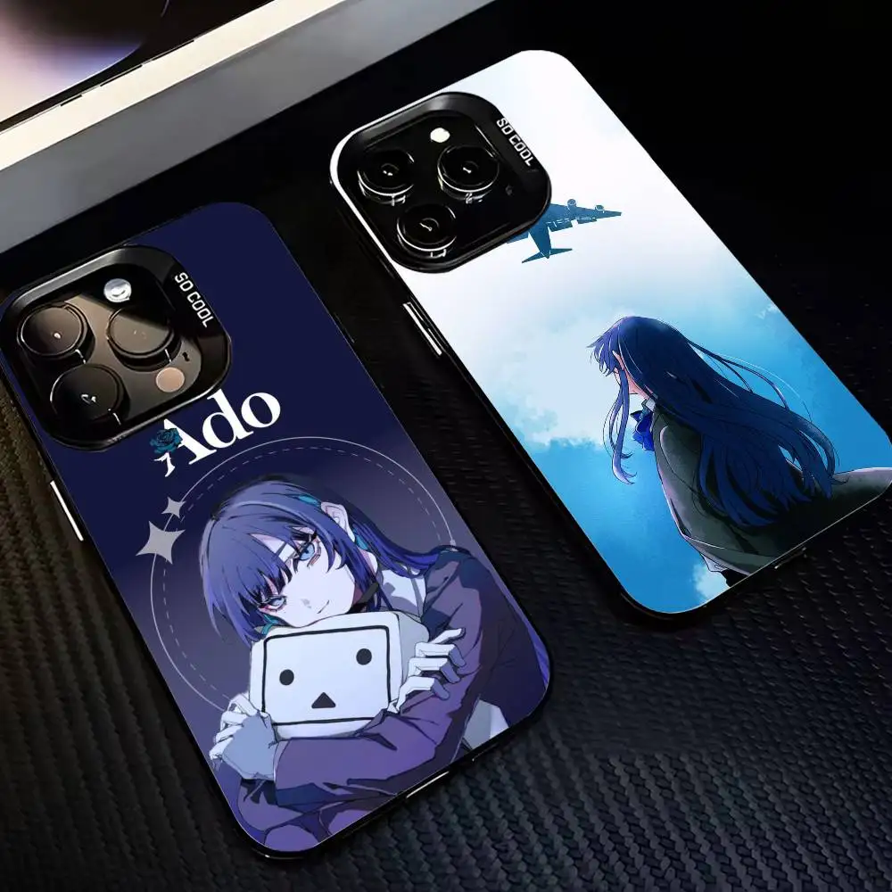

A-Ado Rose Mobile Phone Case For iPhone17,16,15,14,13,12,11,Pro,MAX Gray Matte Silicone Black Cover