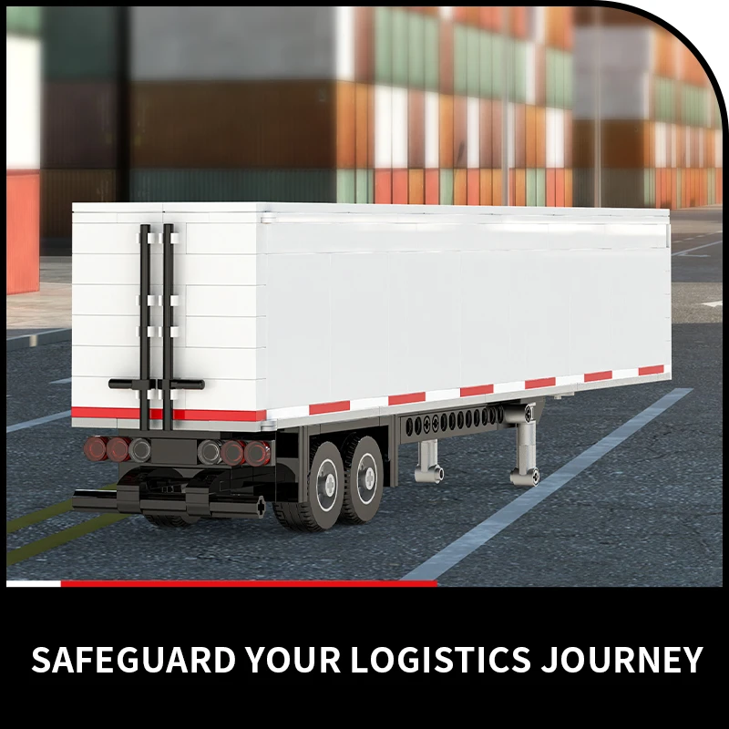 ตัวต่อคอนเทนเนอร์รถบรรทุกยุโรป 304 ชิ้น ชุดประกอบโมเดลคอนเทนเนอร์ขนาดใหญ่ ของเล่นประกอบสำหรับเด็ก ของขวัญตกแต่งโต๊ะทำงาน