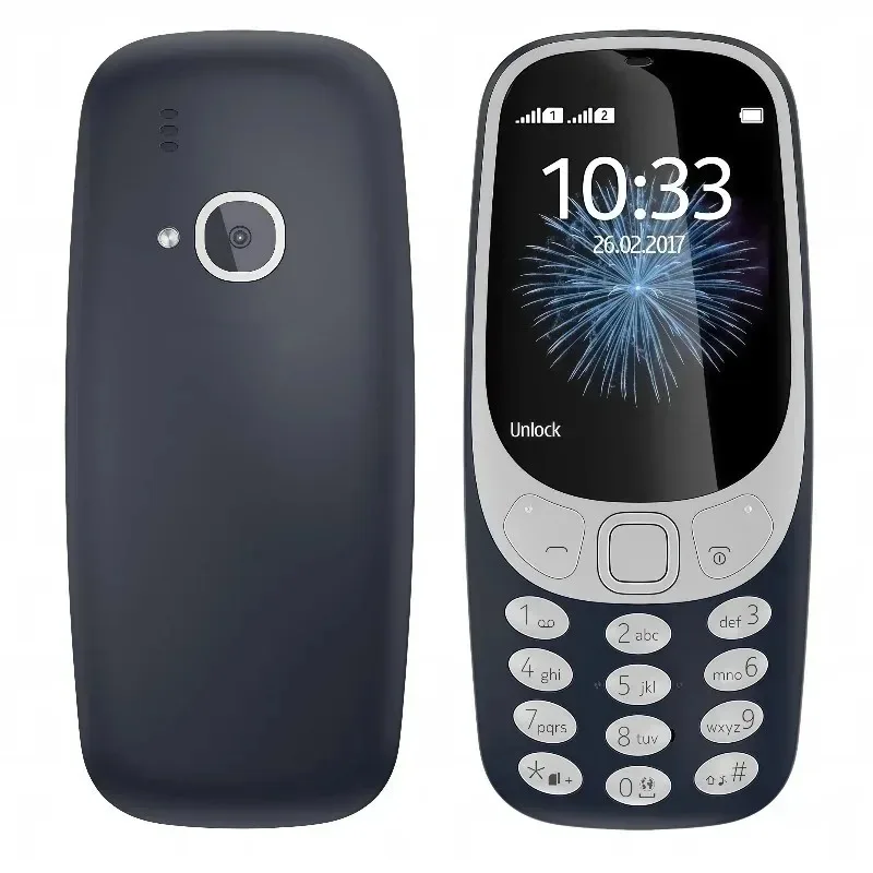 Nokia 3310 2017 Version Factory Unlocked 2G GSM Dual SIM Dual Standby Classic Straight Keypad Feature Phone Long Standby