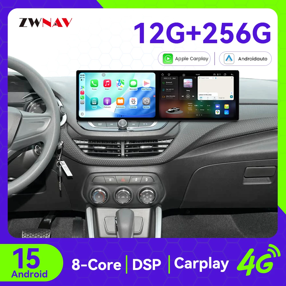 Dual 10.1 inch Carplay Car Radio Touch Screen For Lexus ES 2013-2017 Android 15 GPS Navigation Car Multimedia Player Head Unit