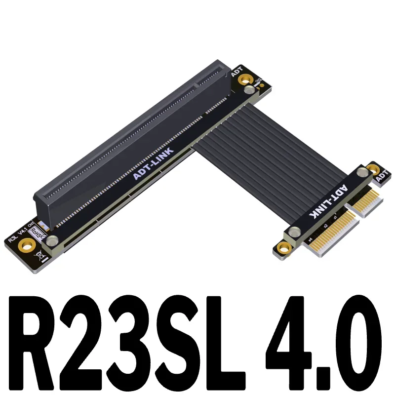 PCIe 4.0 X4 to 16X Extension Cable Full Speed Stable Riser Extender Supports RTX 3090 3060 graphics card