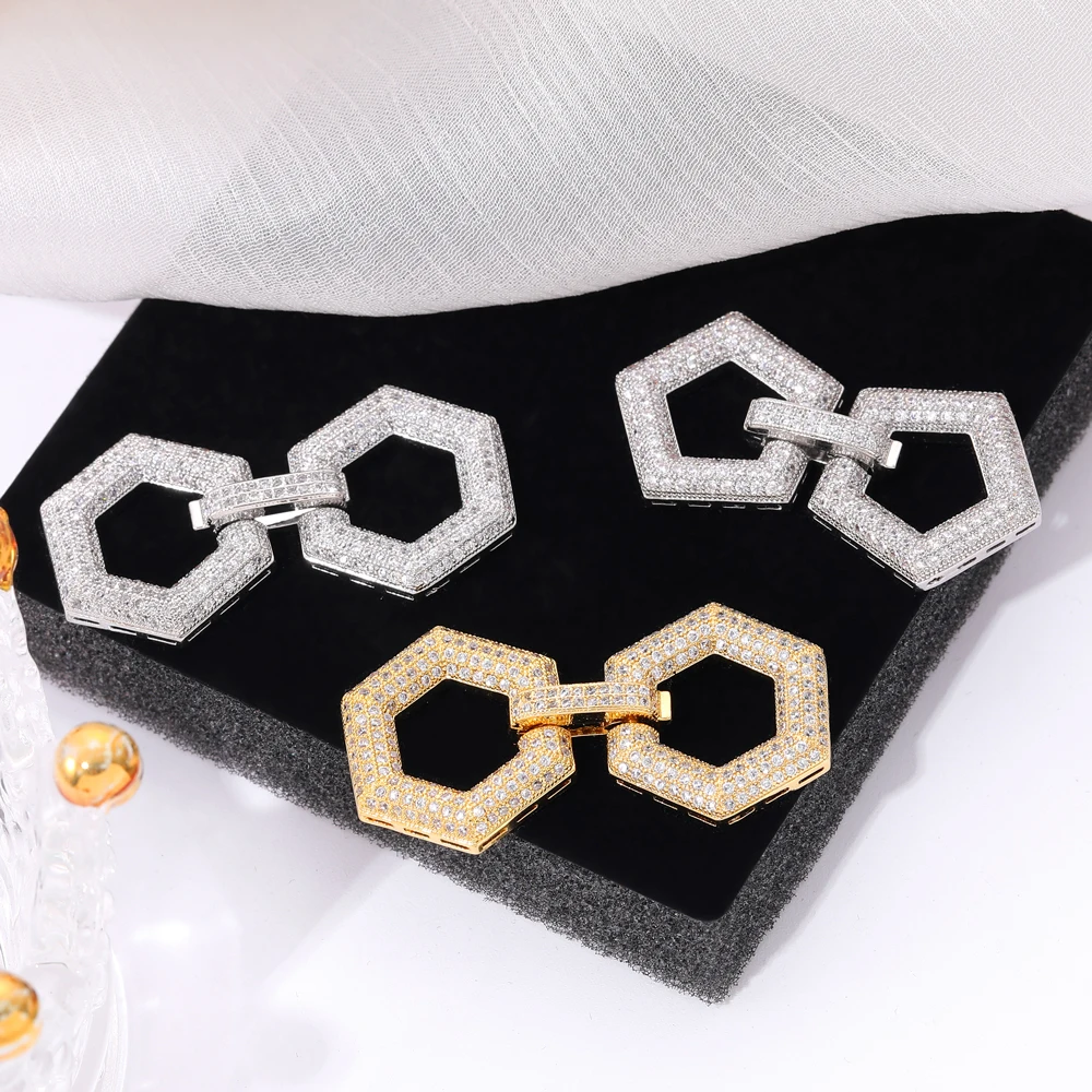 Juya DIY 18K Real Gold Plated Accessories Fastener Lock Closure Clasps For Needlework Baroque Pearls Jewelry Making Supplies
