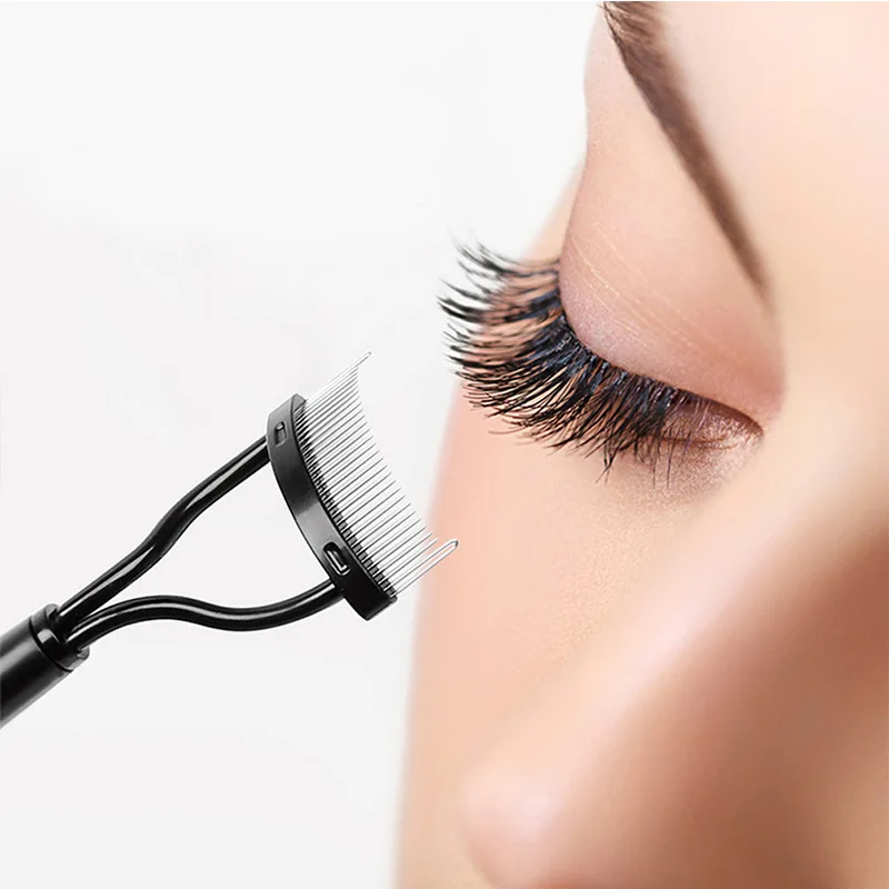 

Eyelash separation brush, stainless steel needle comb, false eyelash brush, separation assistant eyelash brush Makeup