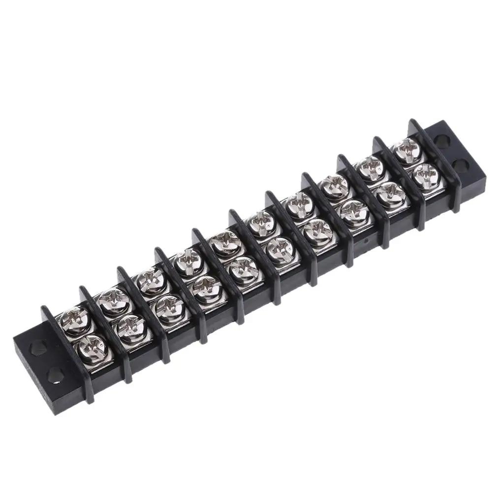 10 Gang Terminal Junction Block Plated Brass Screw for Boats