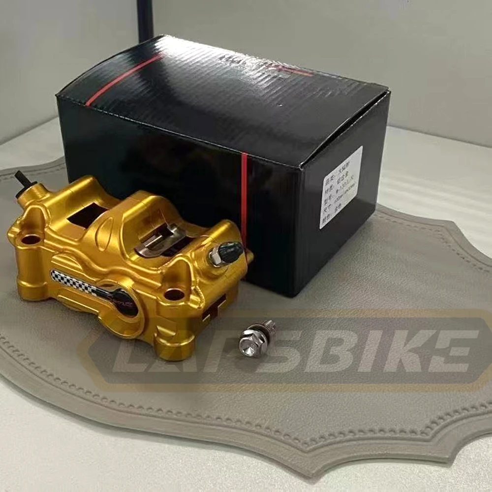 Universal Motorcycle Modified CNC 100mm Lock Point 4-piston Brake Caliper For Yamaha Honda Kawasaki Suzuki Ducati BWS RSZ Niu view 3