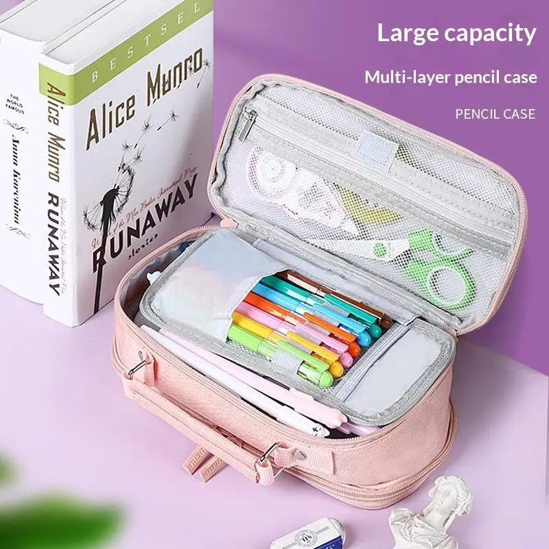 Portable Large Capacity Multifunctional Pencil Case For Boys Back To School Office Stationery Supplies
