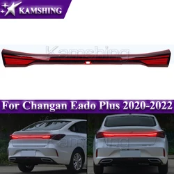 Kamshing Rear Bumper LED Taillight For Changan Eado Plus 2020-2022 Through Taillight Middle Taillamp Brake Light