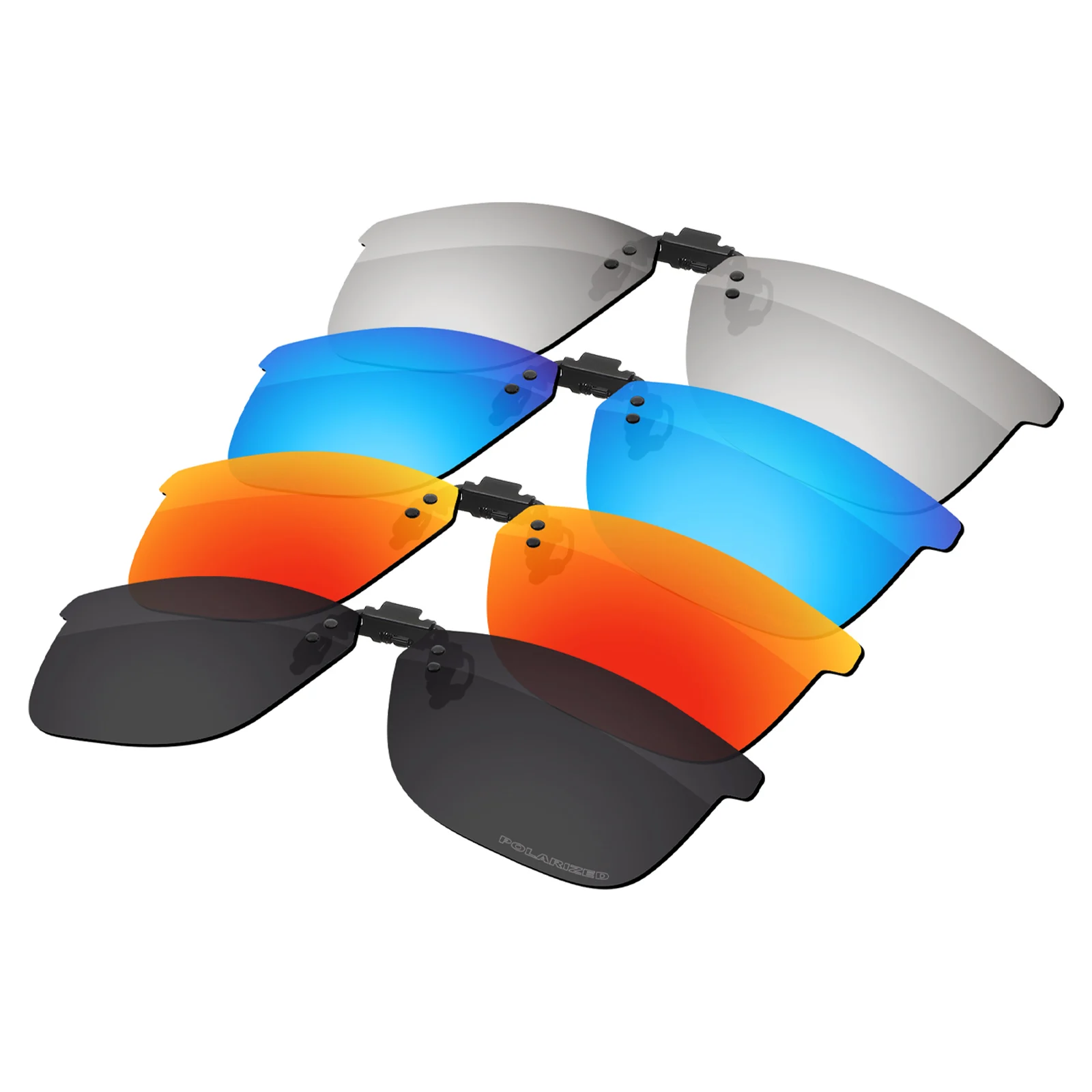 

ELuxonsight Flip Up Polarized Clip-on Sunglasses Anti Glare Clip onto Glasses for Oakley Centerboard OX8163-55 Sunglasses