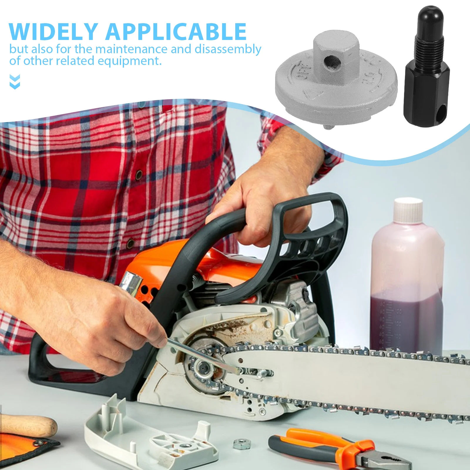 1Set Kettensäge Kupplung Werkzeug Kit Professionelle Demontage Wartung Verschluss Pin Entfernung Getriebe Elektrische Terminal Werkzeug