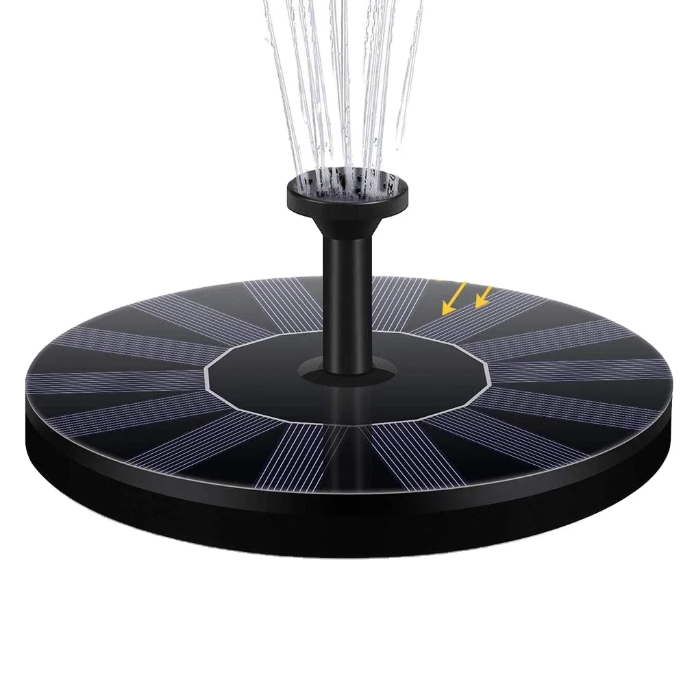 

Solar Fountain Pump, 1.4 Watt Solar Fountain for Bird Bath Freestanding Floating Fountain