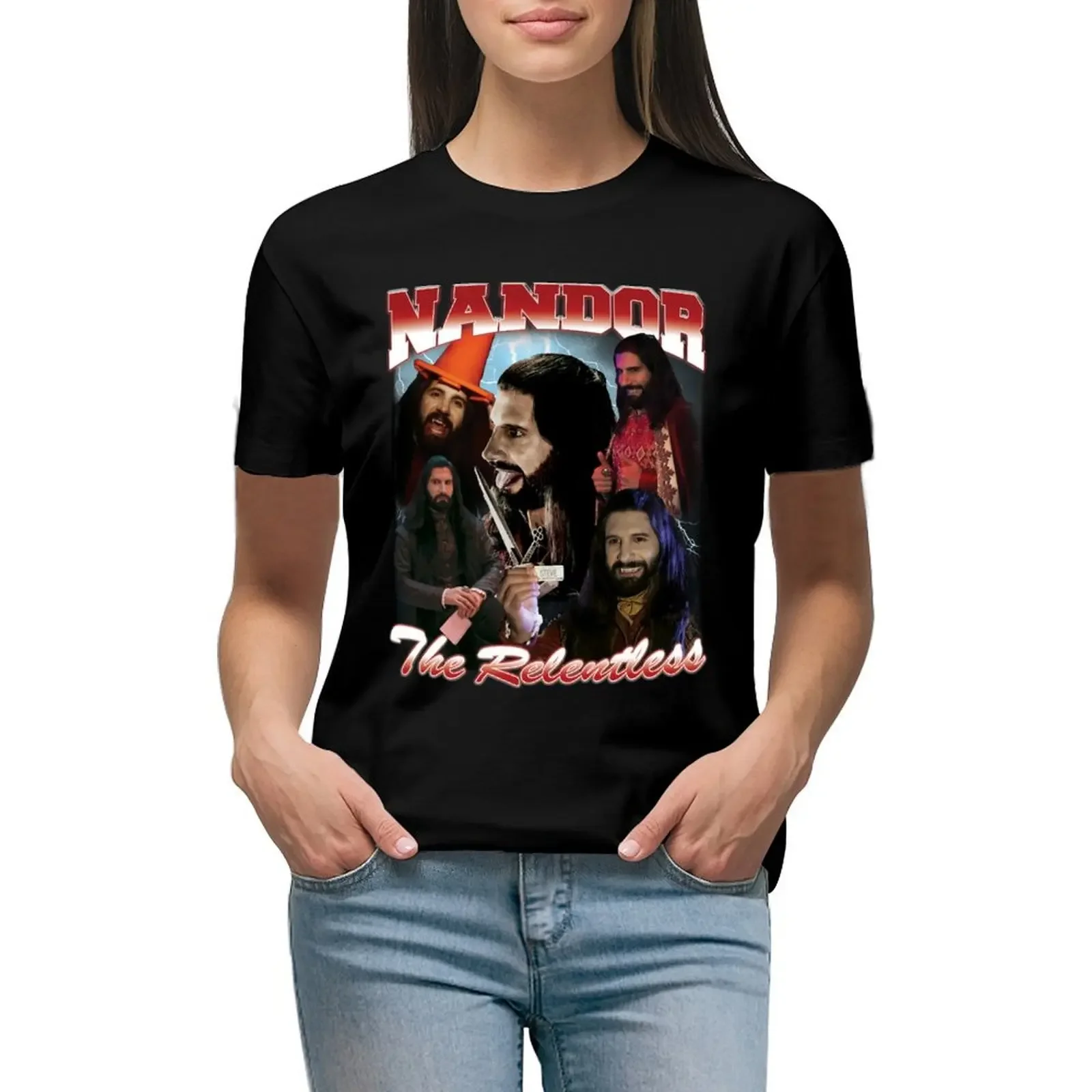 Nandor the Relentless 90's Design T-Shirt sports fans shirts graphic tees customs Women clothes