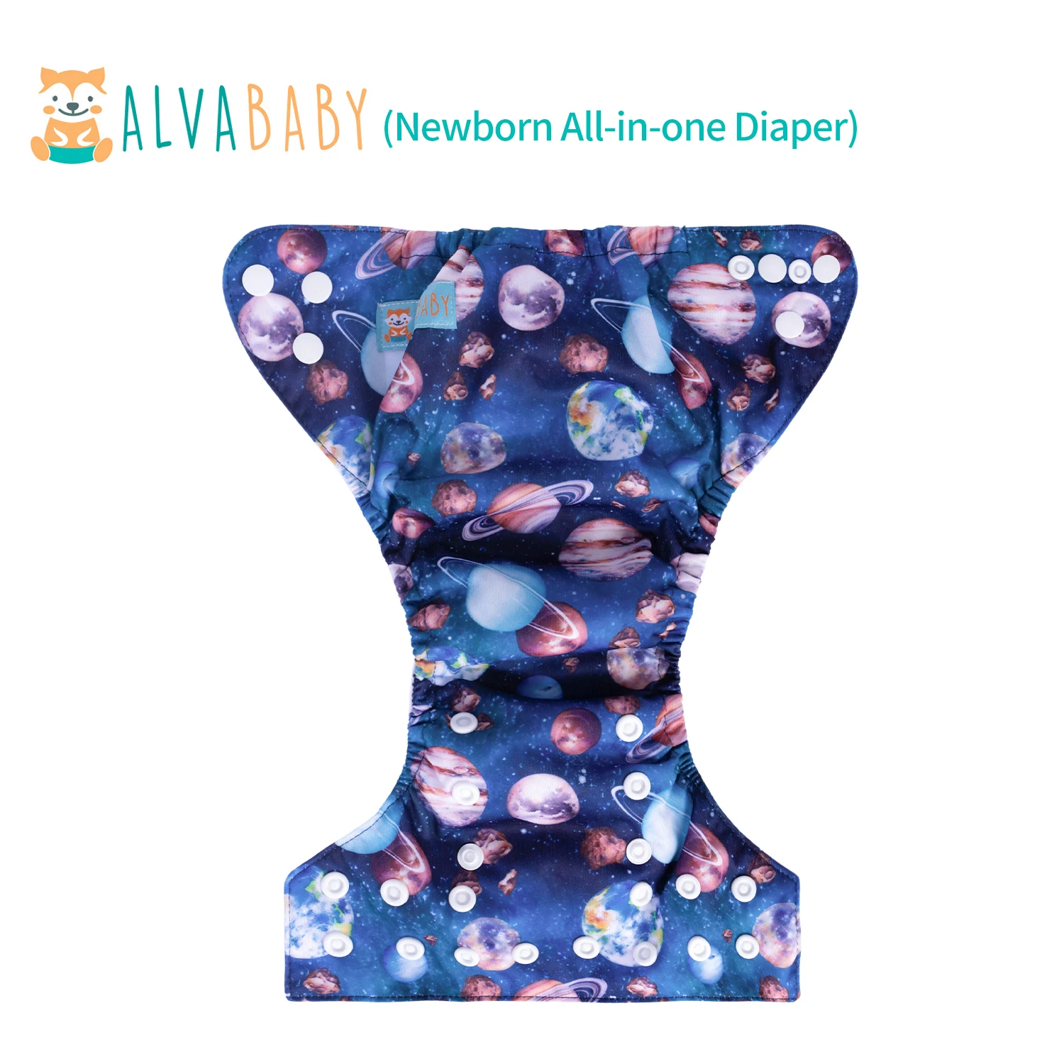 U Pick ALVABABY Newborn All-In-One Cloth Diaper with Pocket Sewn-in one 4-layer Bamboo Insert